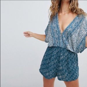 Free people patterned romper!
